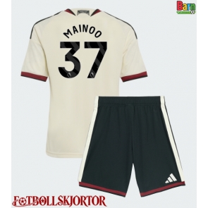 Manchester United Kobbie Mainoo #37 Tredje Kläder Barn 2026-27 Kortärmad (+ Korta byxor)